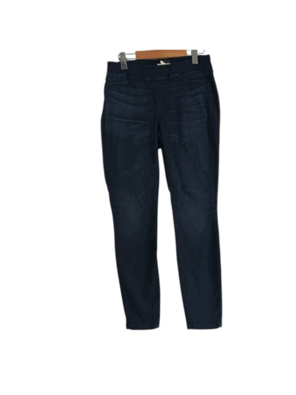 Eileen Fisher pull on jeans stretch Indigo denim comfort luxury sz xs